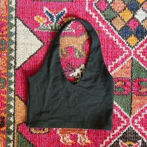 Forest green Brandy Melville John Galt halter crop top